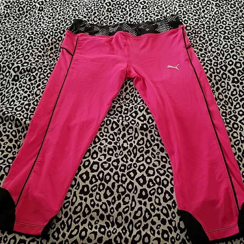 Gym capri pink  neon Puma